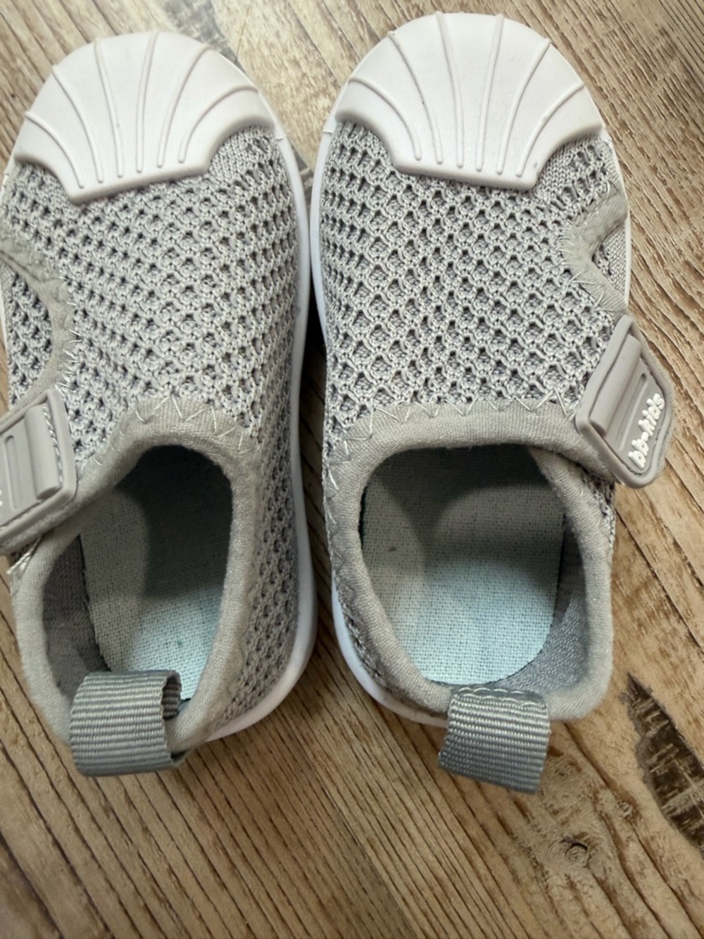 Toddler Grey Mesh Slip-On Velcro Kids Shoes size 5.5 - Picture 6 of 6